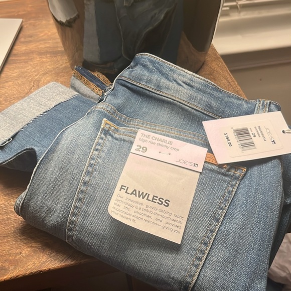 Joe’s Charlie High Waist Raw Hem Crop Skinny Jeans Shondra 29 - Picture 8 of 8